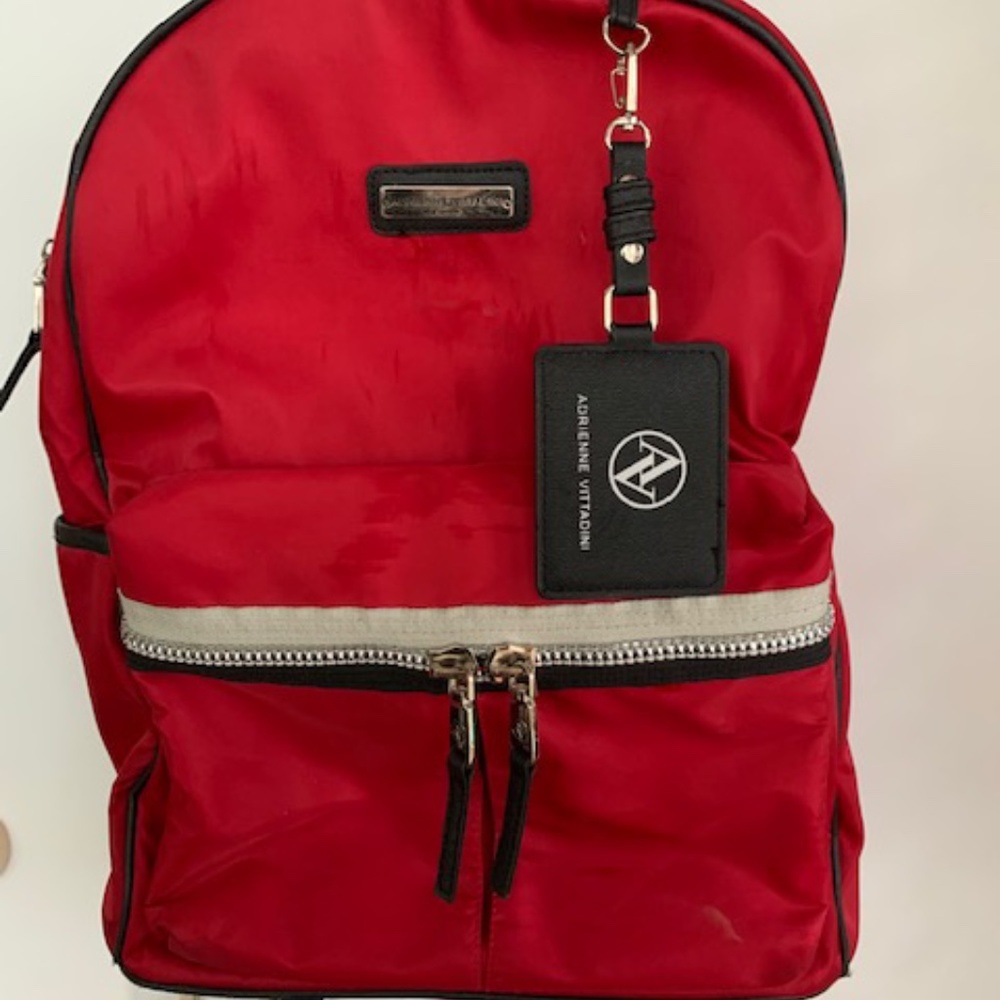 Red Adrienne Vittadini Backpack